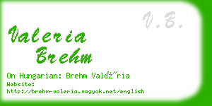 valeria brehm business card